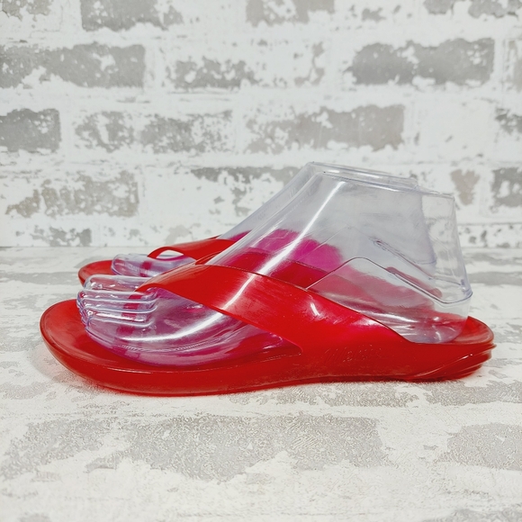 Melissa Shoes - New Melissa Womens Real Jelly Red Flip Flops X409